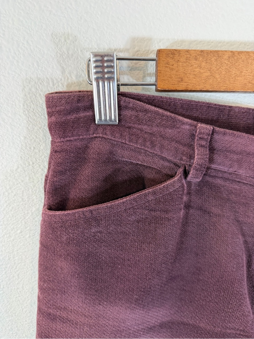 Laura Ashley Purple Corduroy Pants Size US 8 Wide Leg 90s Cottage Casual Preppy - Picture 4 of 11